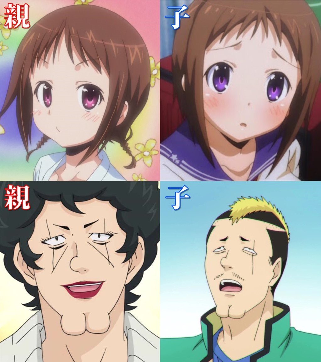 动漫中母女长得一模一样的角色 (母子动漫头像)