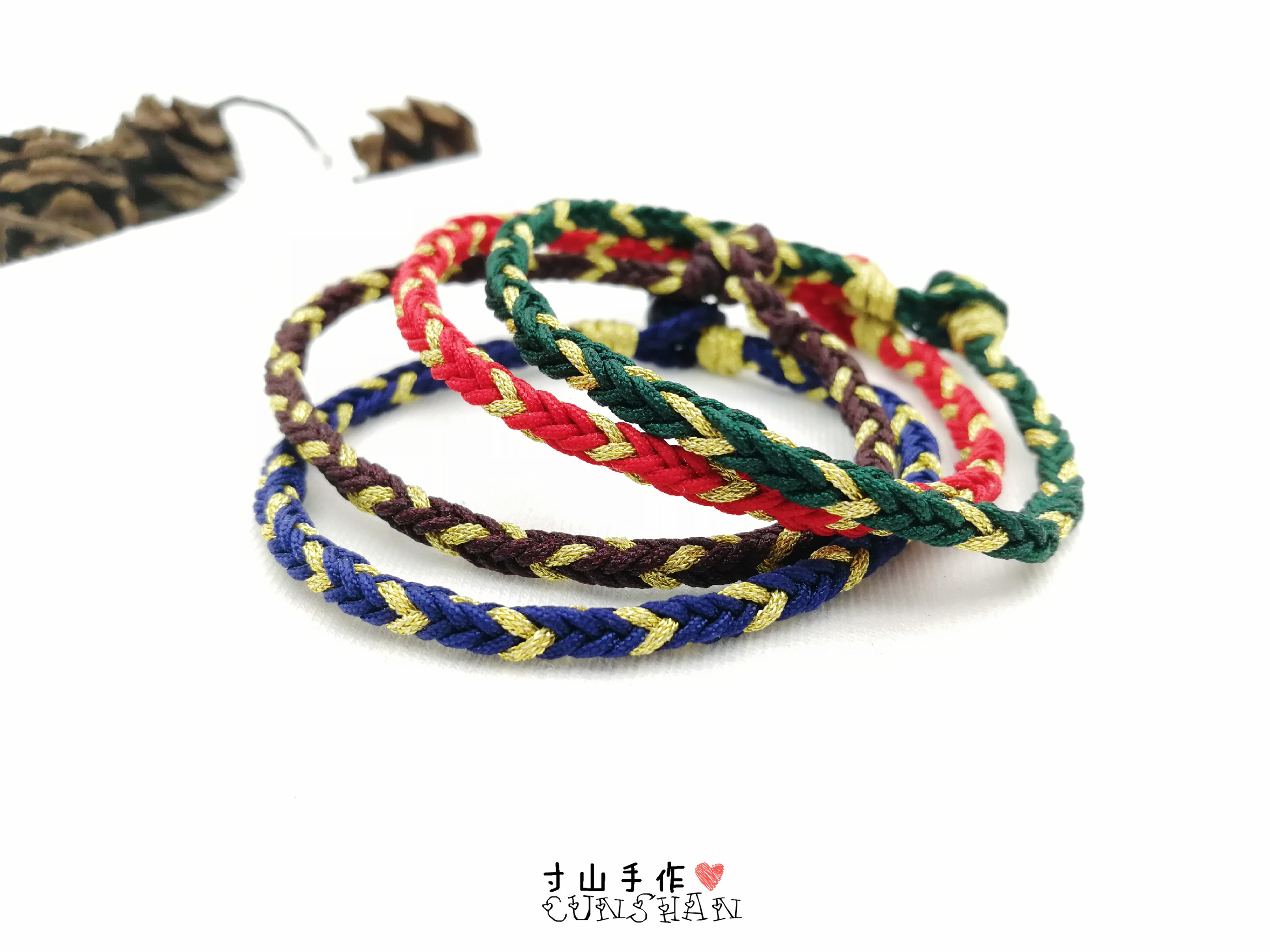 文玩手串绳教程,怎样快速编手链上的绳结视频