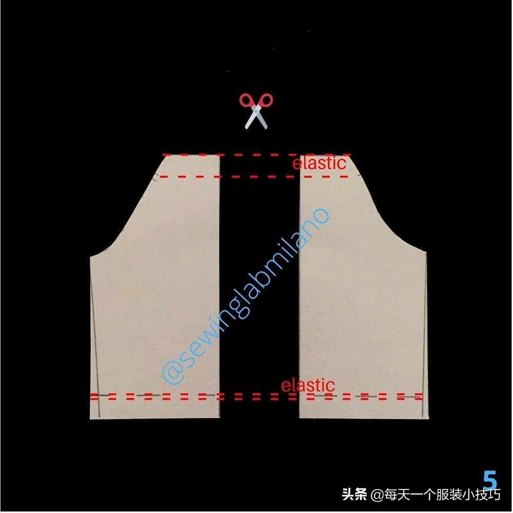 交叉v领连衣裙纸样,一字领紧身连衣裙