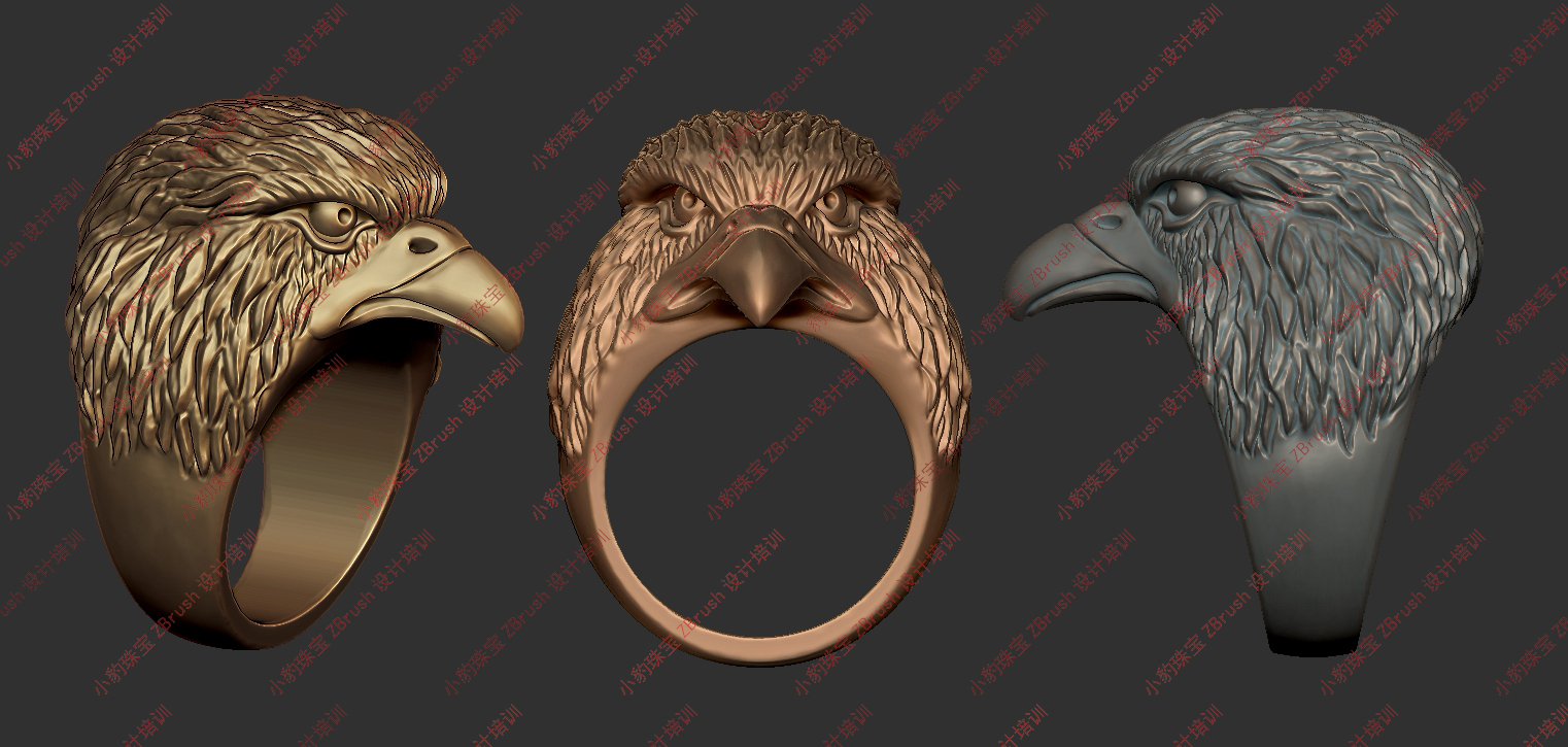 2023zbrush戒指基础教学,小豹珠宝zbrush设计教学