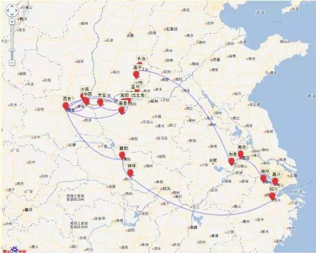 古代著名诗人走过的地方,古代大诗人行程轨迹