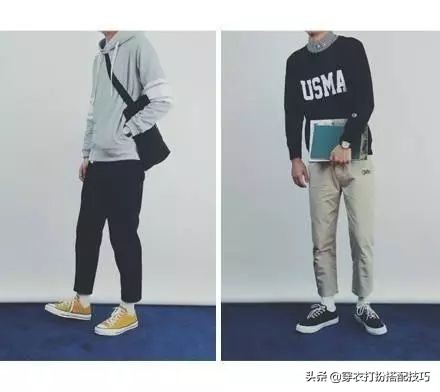 男士穿搭时尚潮流搭配九分裤,男士穿搭文艺青年又帅又会穿