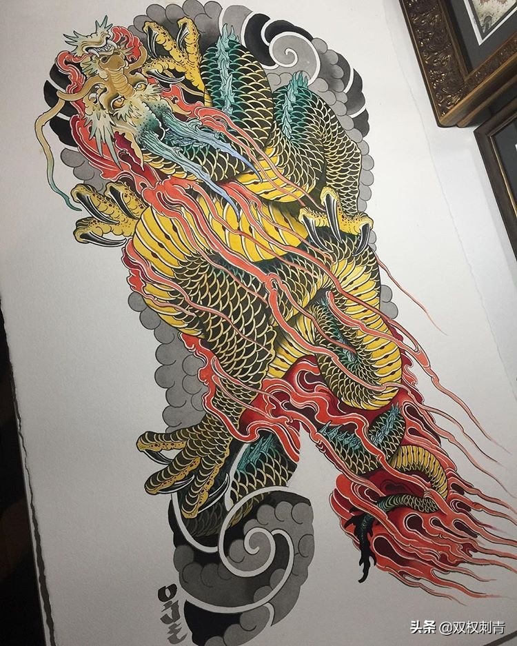 中国龙图腾简单霸气,象征帝王的龙图腾图片