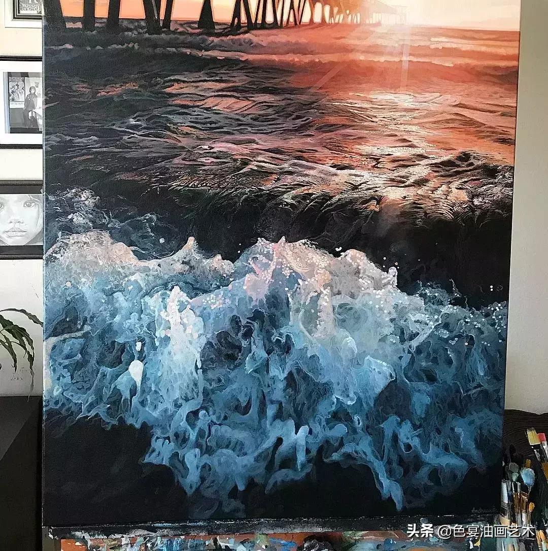 用最简单的画笔，画出绝美的大海