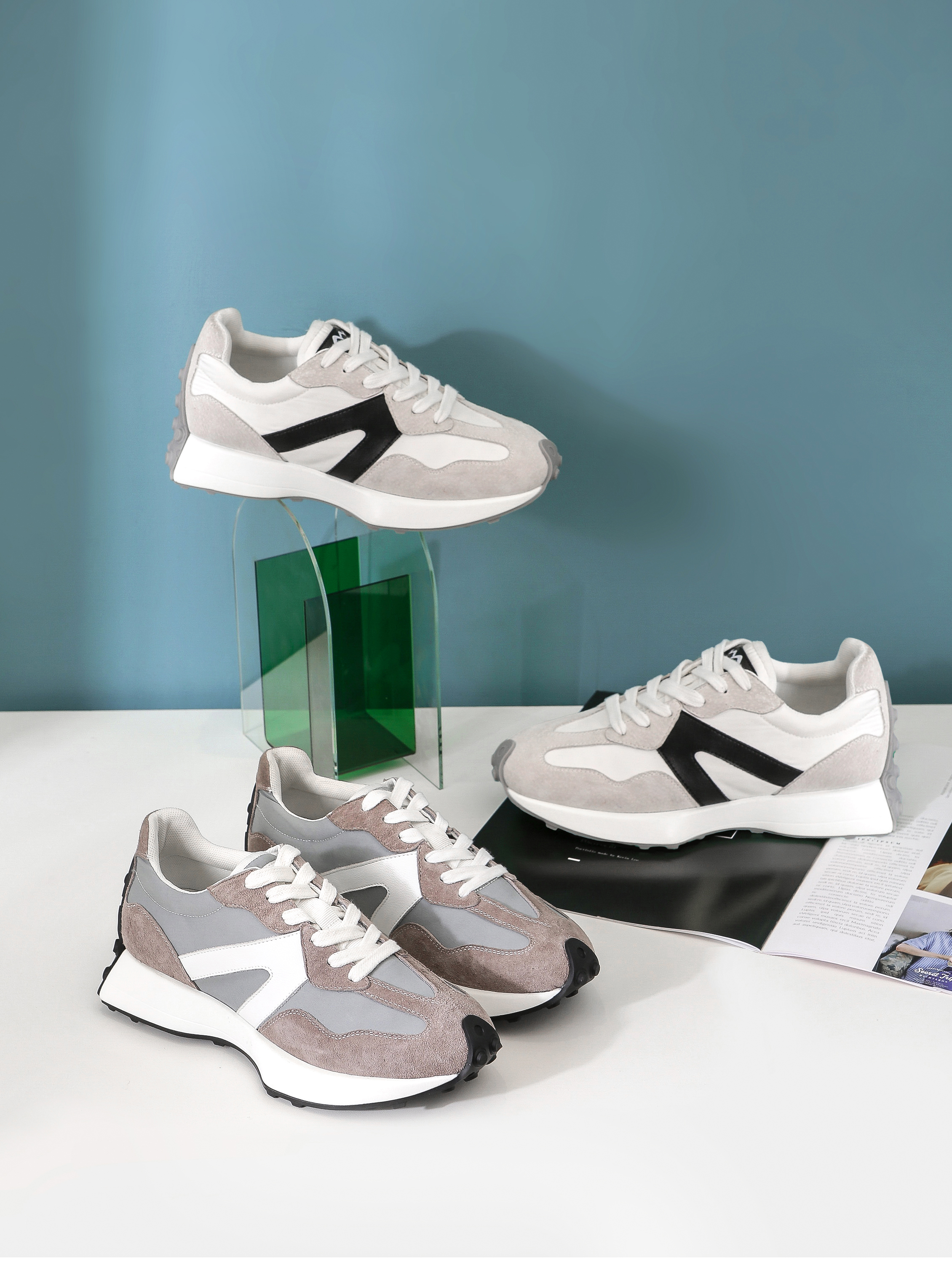 秋季新品时尚拼色阿甘鞋,阿甘鞋真的舒适百搭又时髦