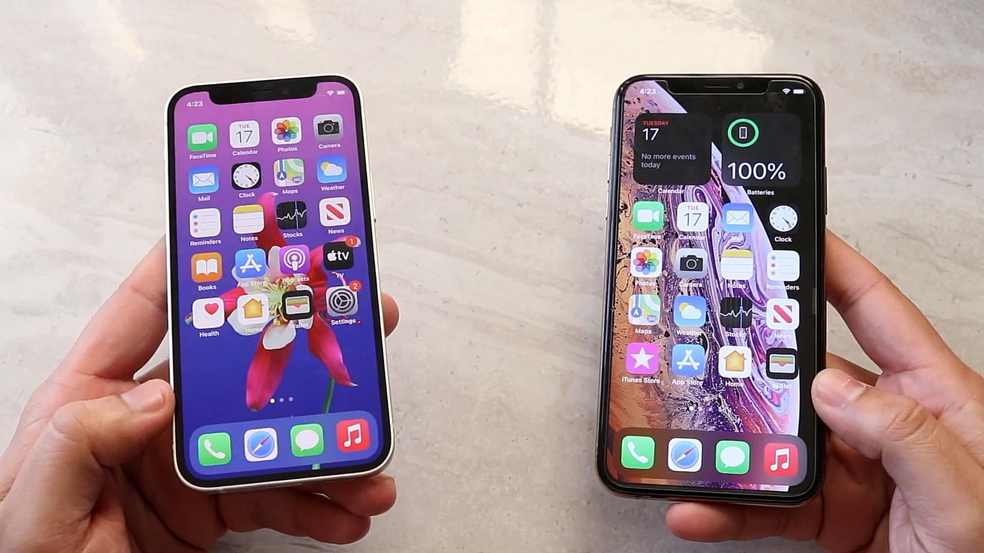 iphonexs和iphone12mini续航,iphonexsmax和iphone13mini