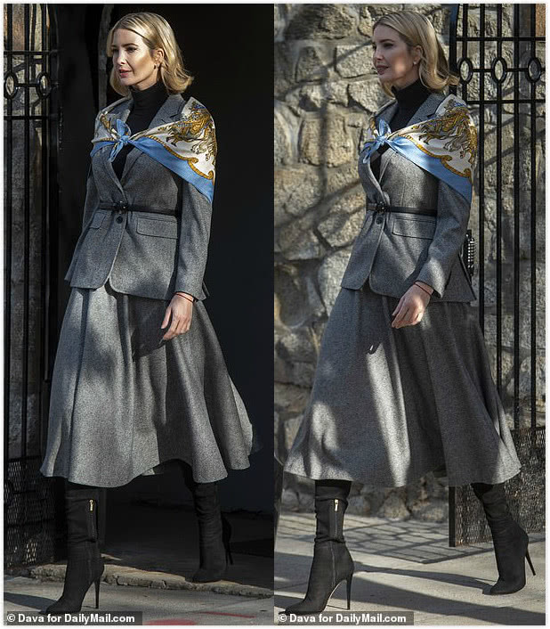 伊万卡穿唐装视频,伊万卡手上红绳