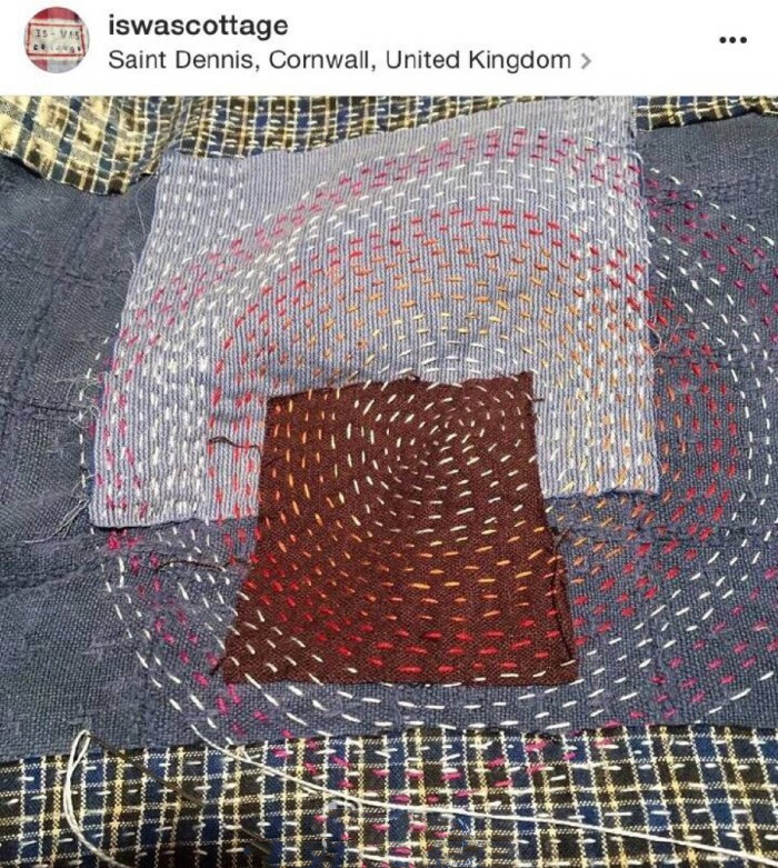 十字绣的平针回收针怎么绣,十字绣大面积不规则平针绣