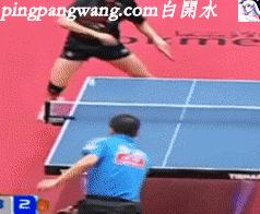 对付发球不抛球的人,马琳还有个标志性的侧身爆冲技术