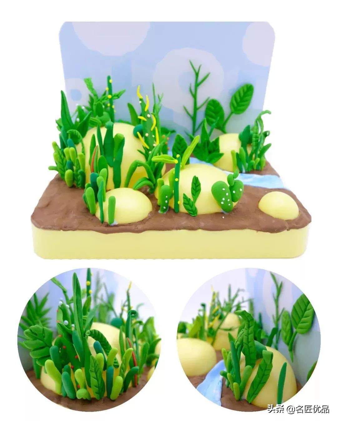 好玩又好看的粘土手工,简单的国庆粘土手工方案