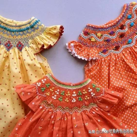 缩褶绣编织视频教程,棒针褶皱效果