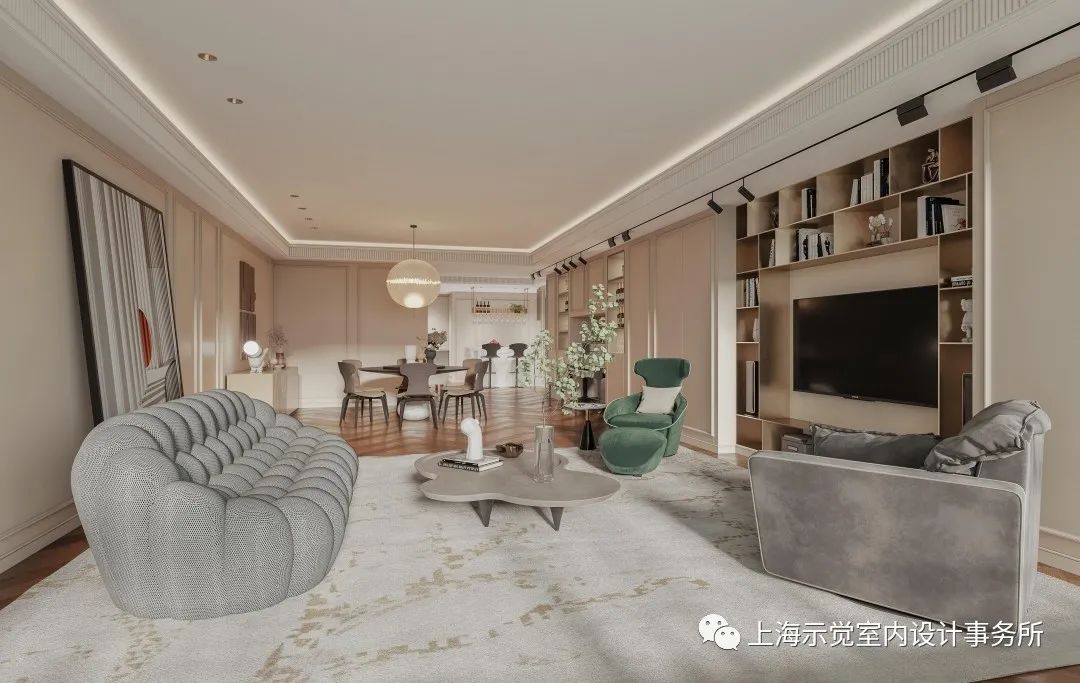 示觉设计|300㎡凯德茂名公馆，现代时尚与法式经典的融合