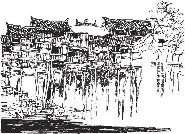 四川三汇吊脚楼图片,重庆中山古镇吊脚楼