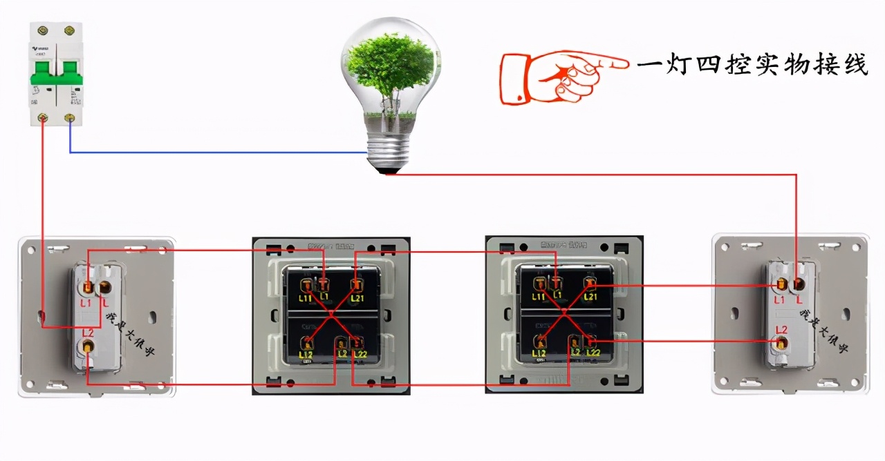 电工正反转电路图和实物接线图,低压电工考试实操实物接线图