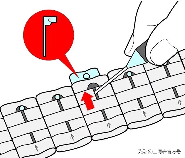 钢表带调节长短小技巧,天王表带怎么调节长短