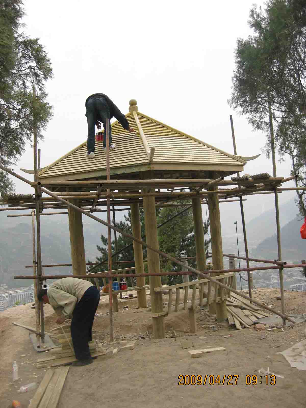 古建六角凉亭木结构图解,六角凉亭木结构