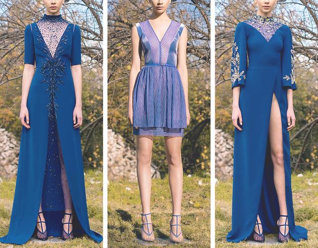 georgeshobeika鹅黄,georgeshobeika2019秋冬高定裙装