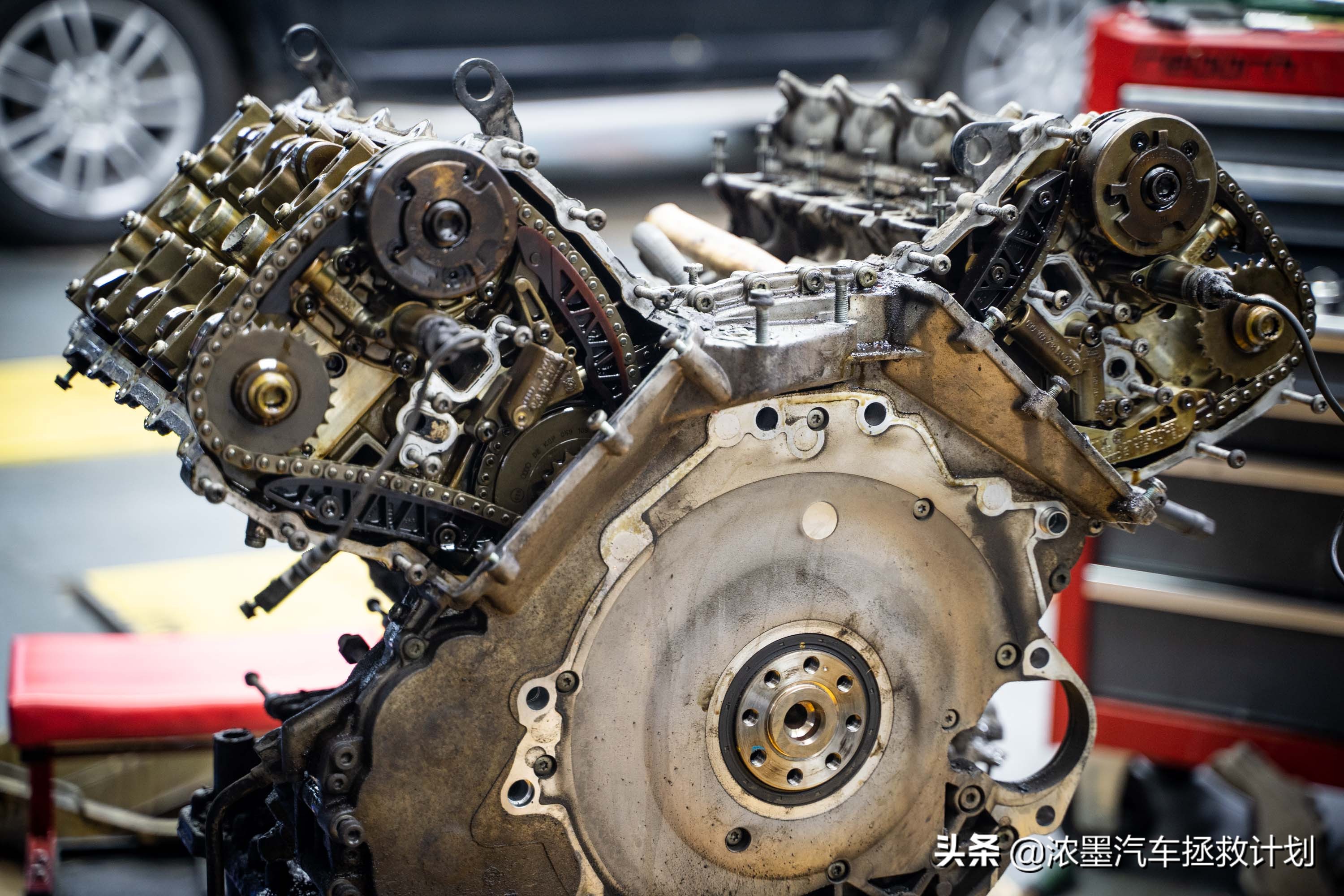 奥迪a6发动机大修全过程,翻新奥迪a6大修发动机