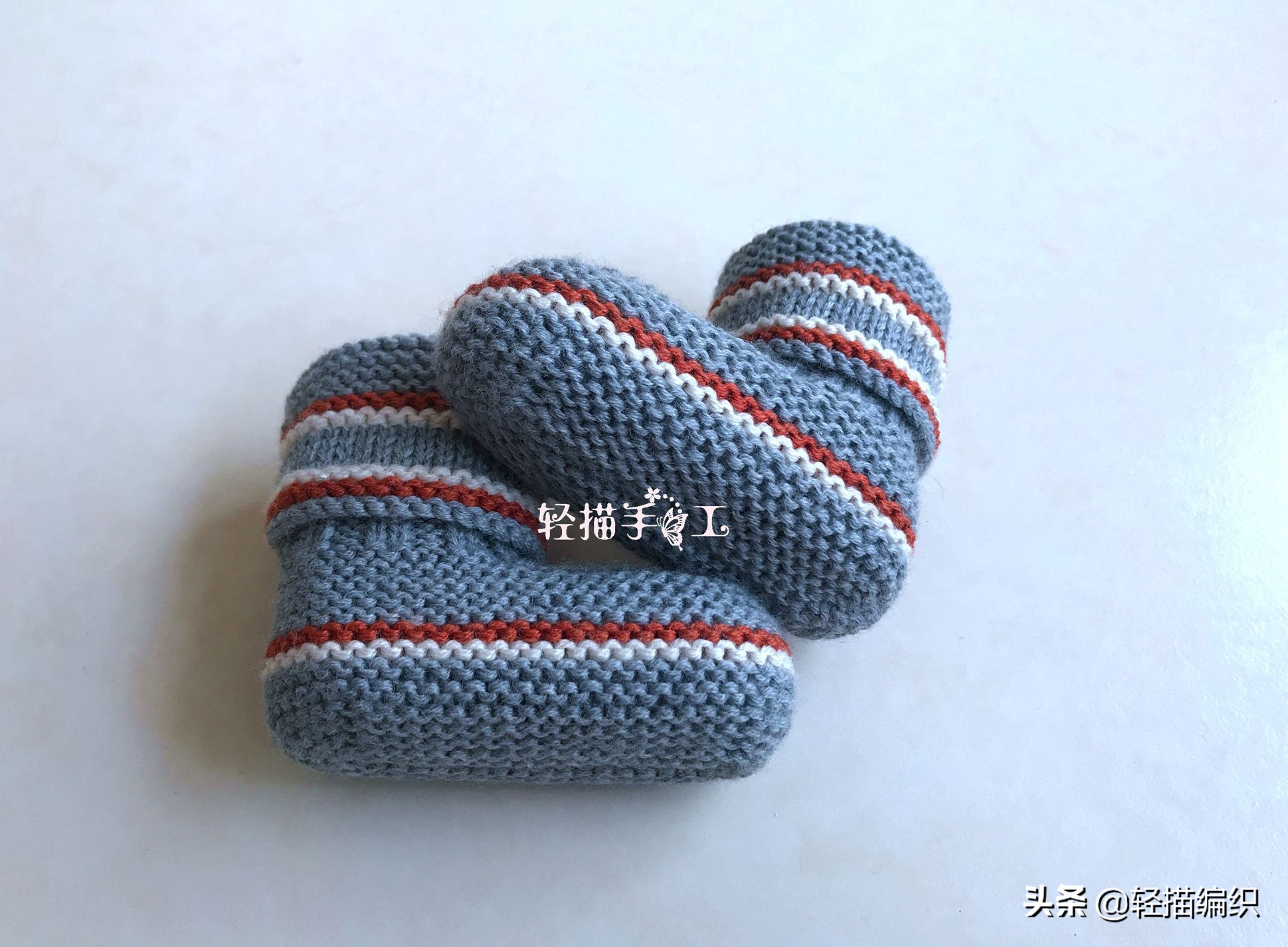 婴儿毛线鞋高帮编织教程,高筒毛线鞋婴儿鞋教程完整版