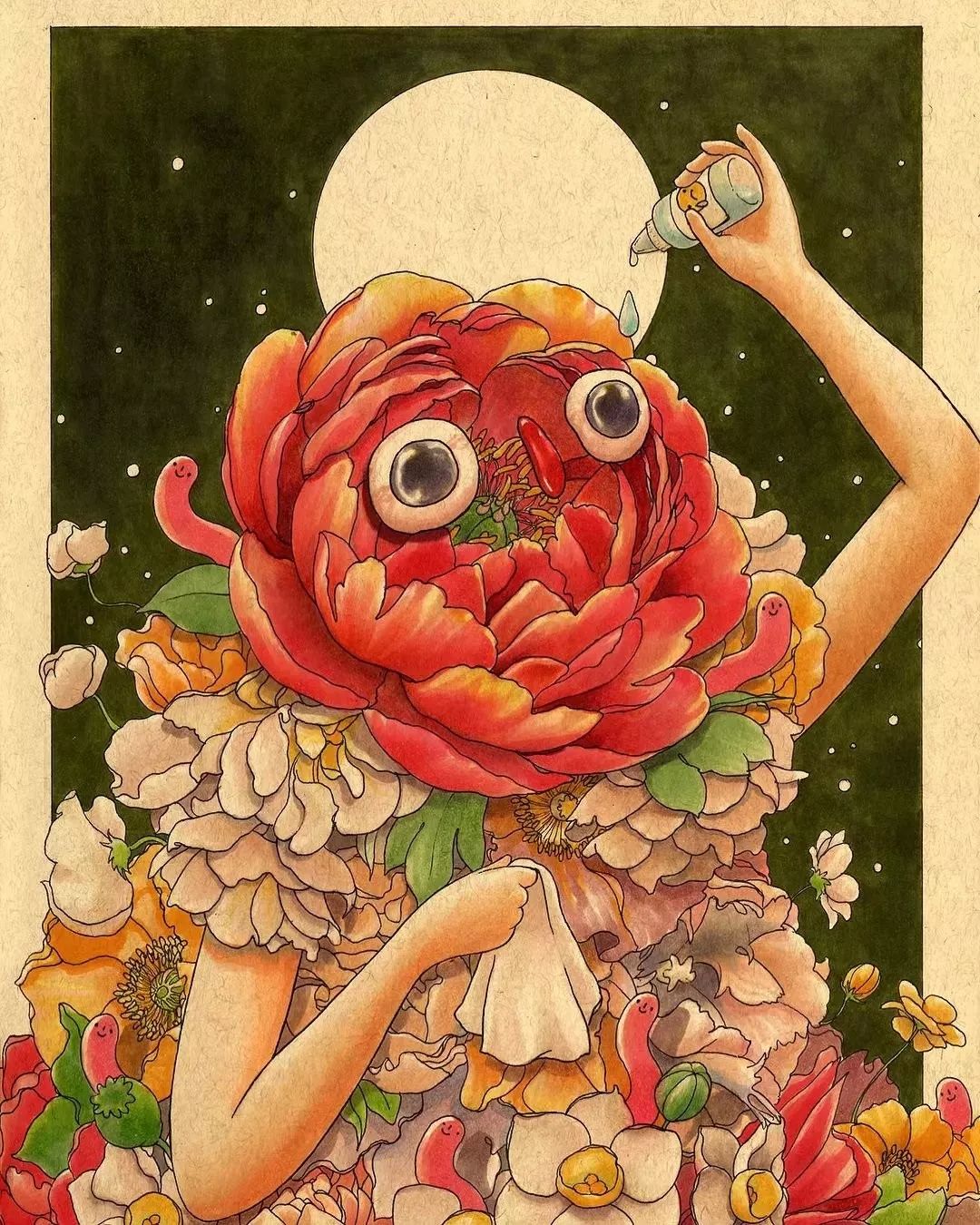 插画师孤独,插画孤独作品