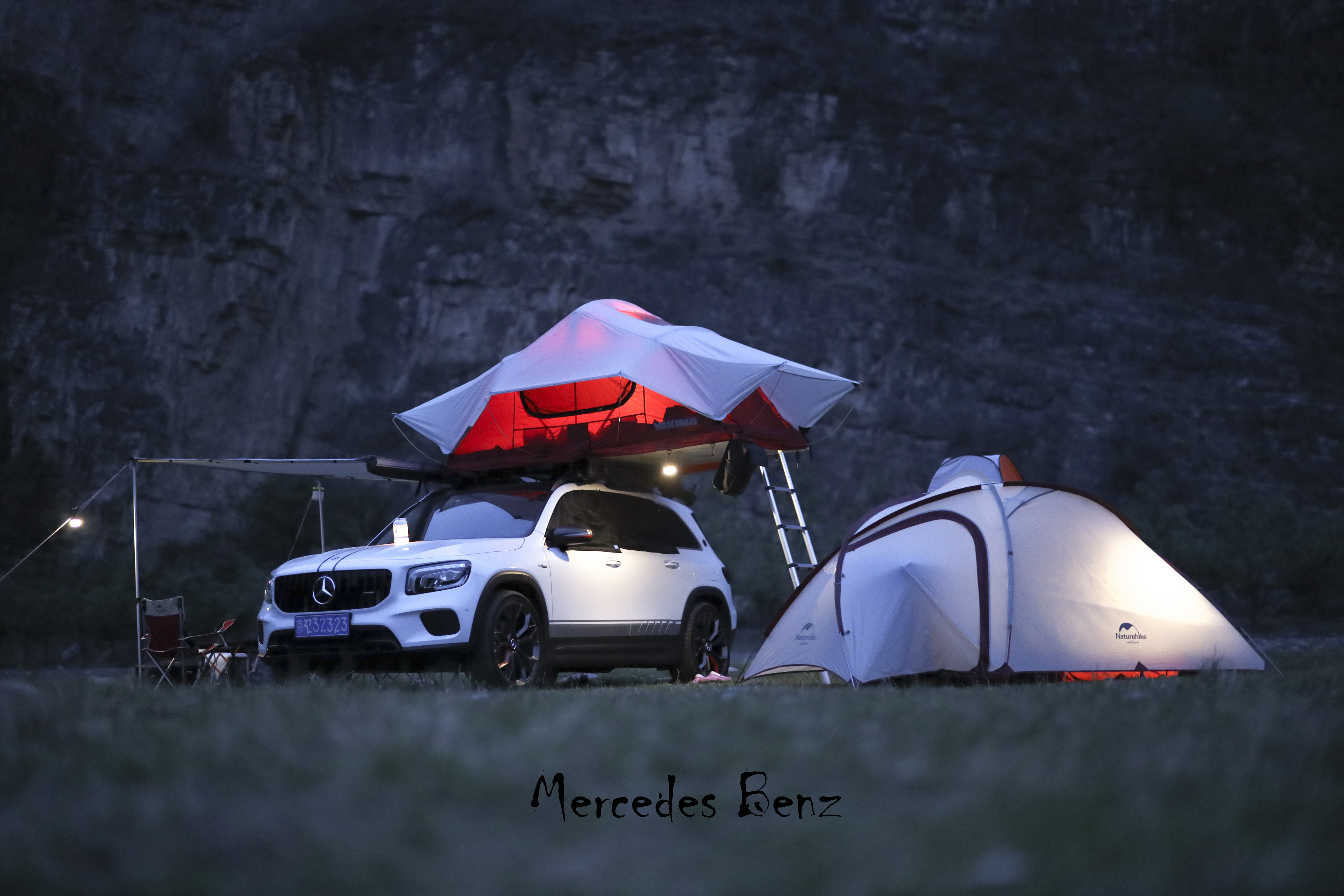 奔驰glb露营改装,glb改装露营