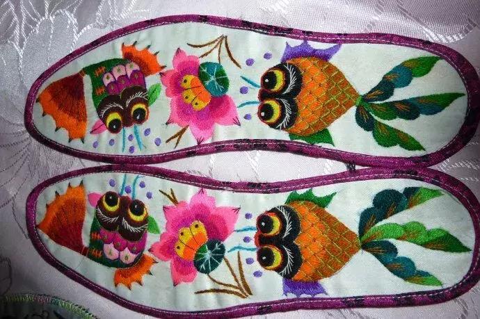 纯手工鞋垫又好学又简单又好看,简单的一针一线纯手工的鞋垫