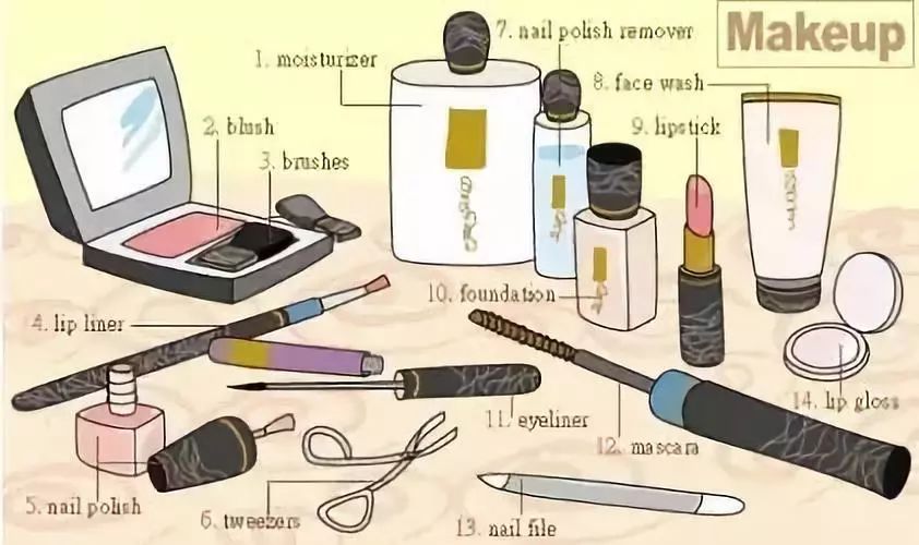 25张图让你记住中学英语所有生活用词（下）