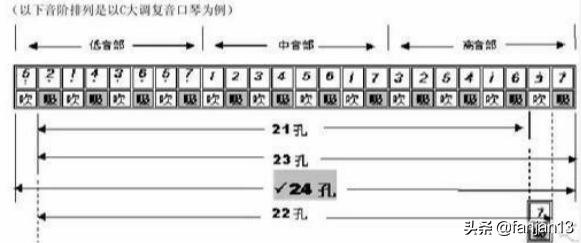 十孔口琴基础教学,口琴基础曲谱