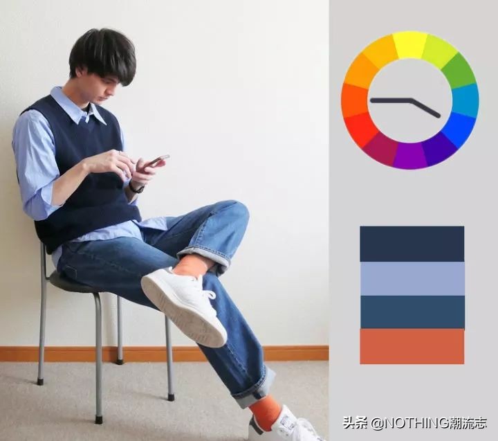 黑白灰搭配夏季男装,黑色青年男装搭配图片