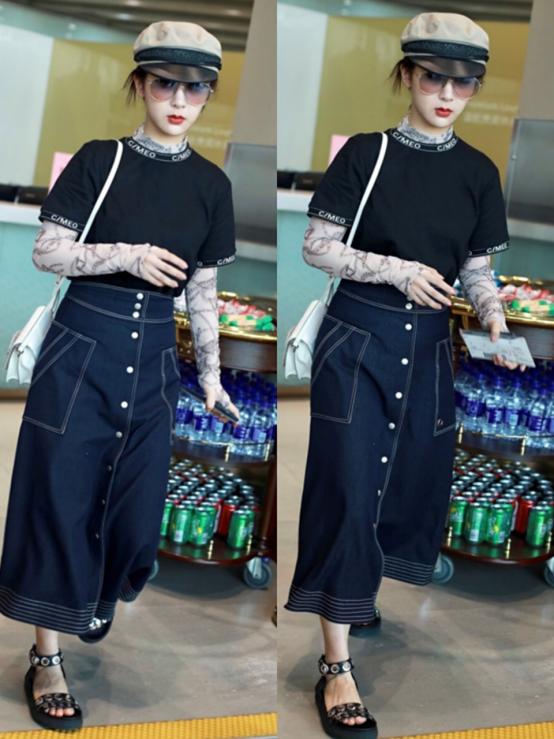 杨紫轻熟女装,杨紫轻熟风黄衣裙