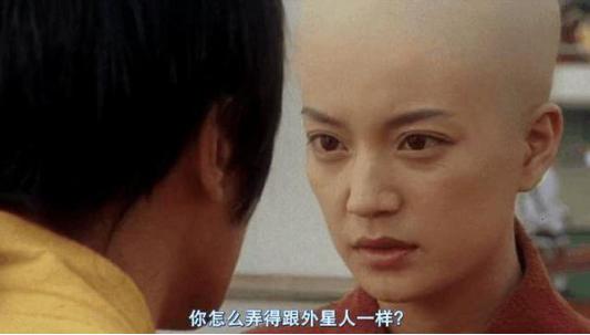 女演员拍戏光头剧照真剃发吗,女明星为了拍戏剃光头