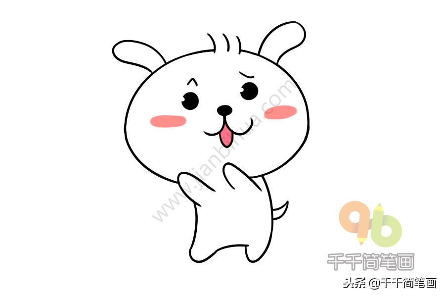 小汽车简笔画最简单,小动物汽车简单画法