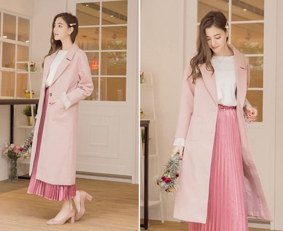 秋冬中长款格子大衣推荐,冬季时尚显瘦格子大衣