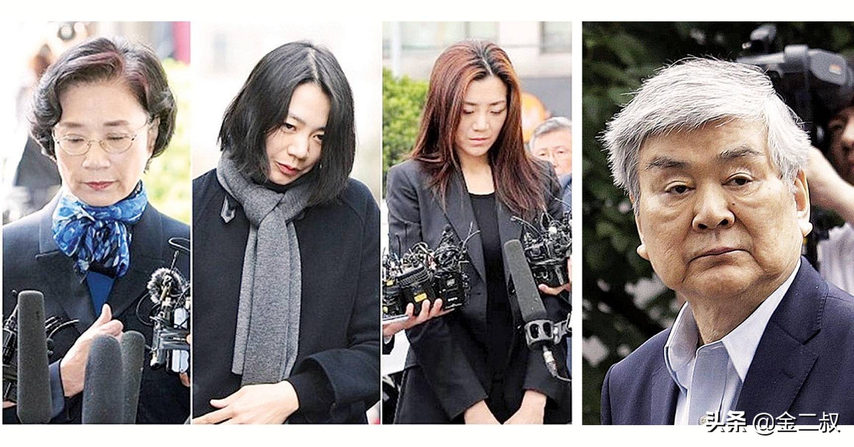 韩国韩进集团家族,韩国赵家一家五口