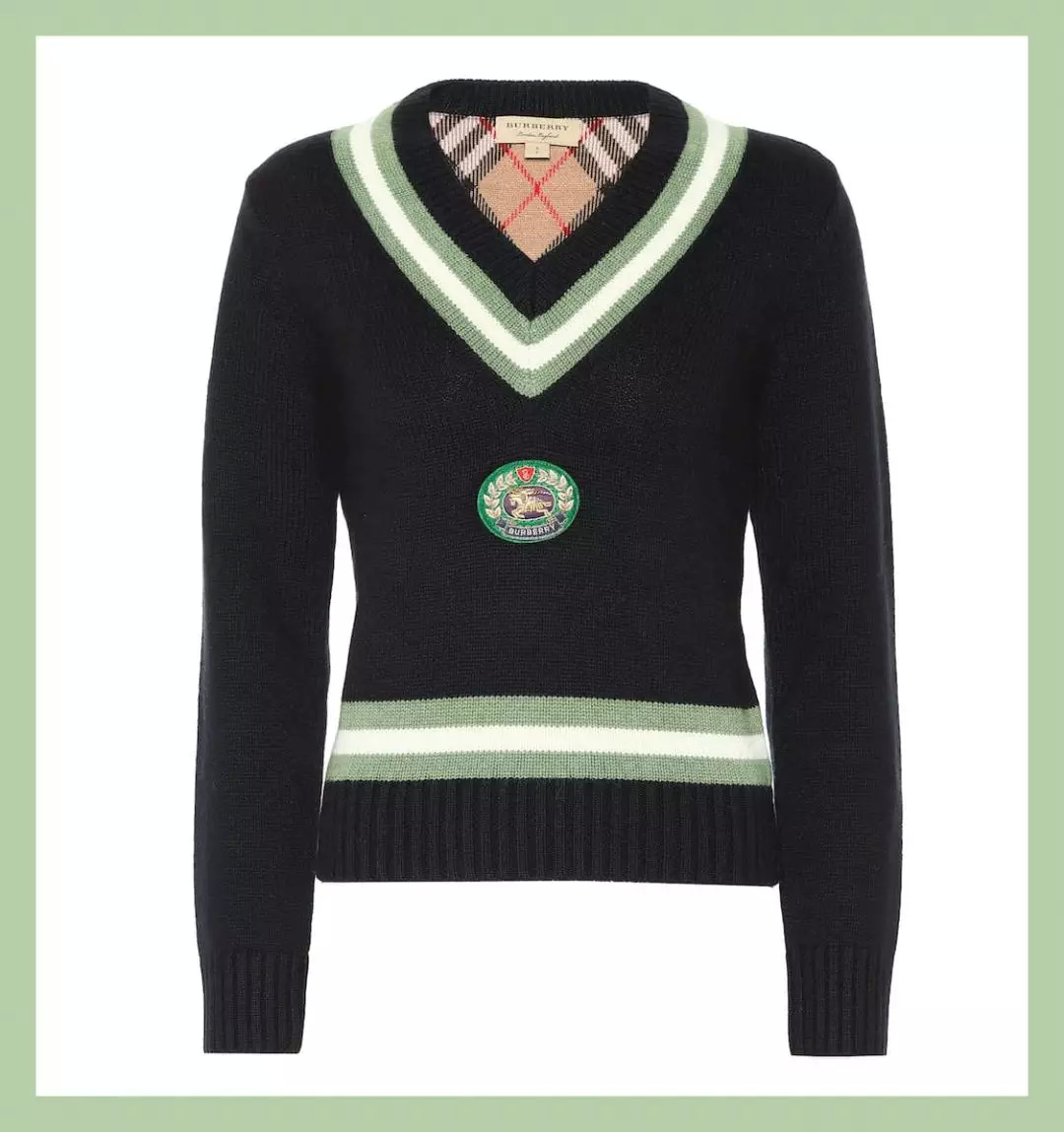 周冬雨刘雯同款毛衣,大表姐刘雯同款绿色开衫毛衣