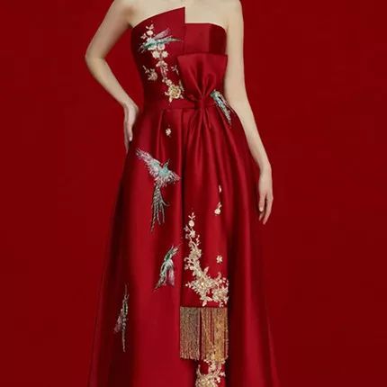 冬天备婚好物推荐敬酒服,十一月结婚敬酒服怎么选