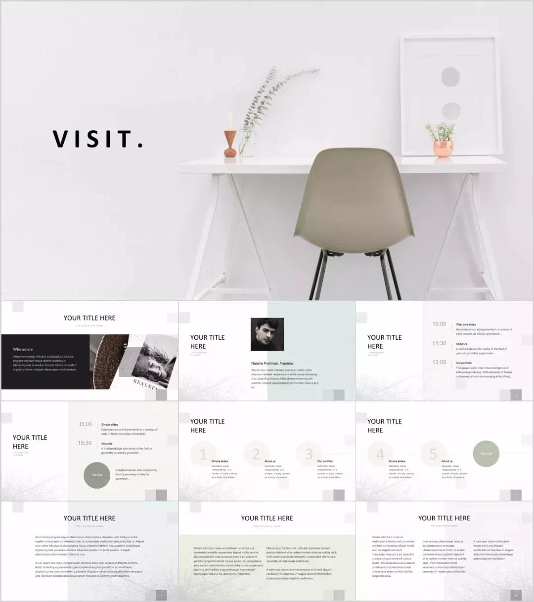 简约却不简单的ppt模板,极简办公ppt模板免费