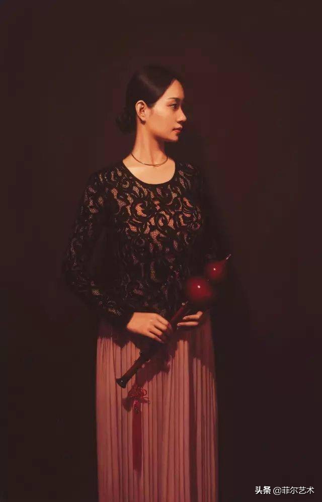 油画人物写实油画,玫瑰花油画写实油画