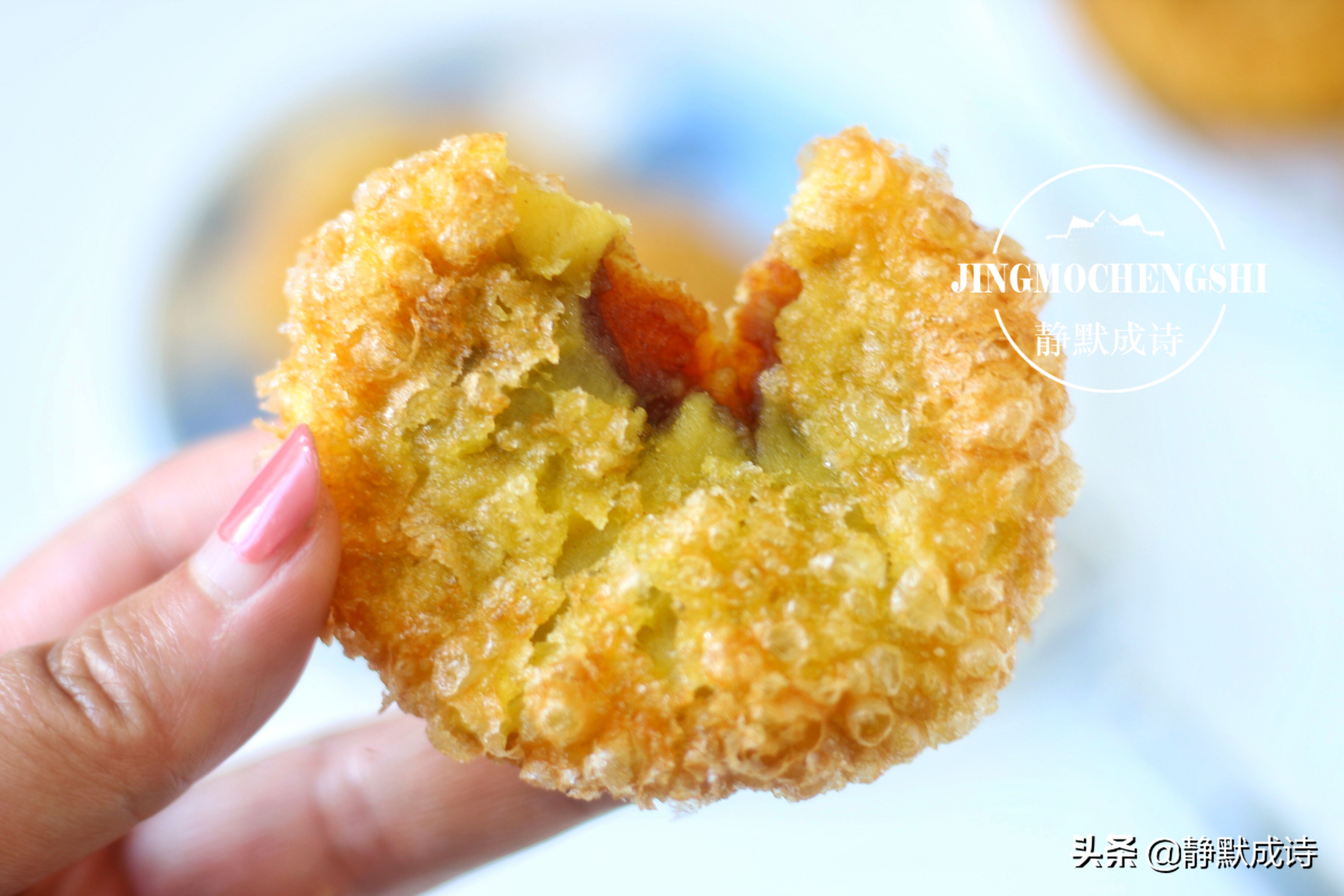 黄米面炸糕怎么做酥脆不爆裂,黄米面炸糕怎么做不粘手