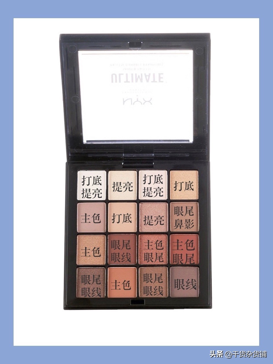 nyx眼影盘男眼妆怎么画,眼影盘初学者必备