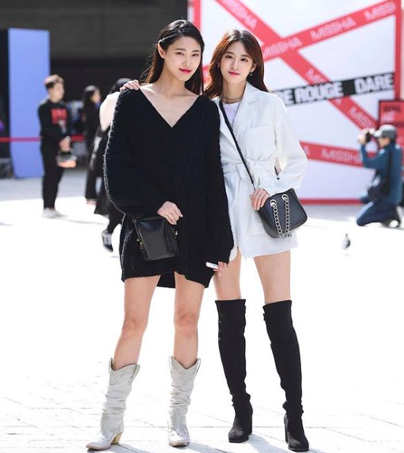 韩国小姐姐格子外套穿搭,韩国女童春装