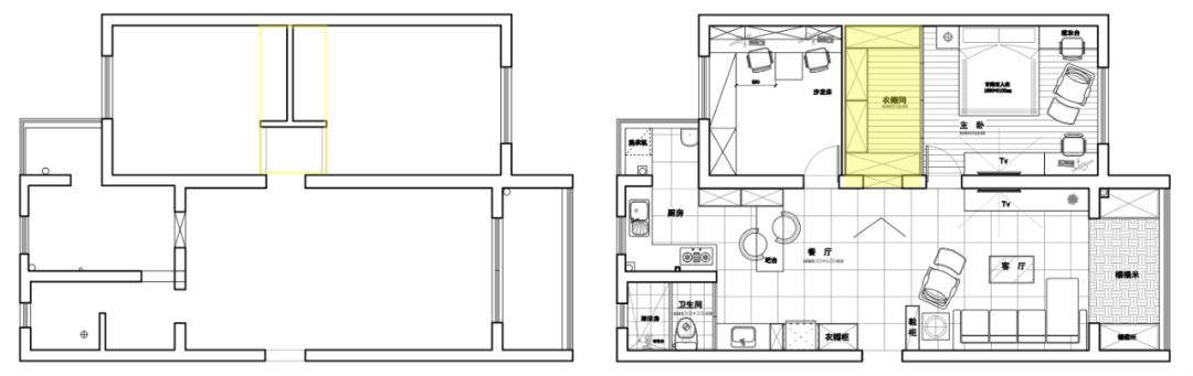 两室一厅南北通透户型改造,40平米奇葩户型两室一厅