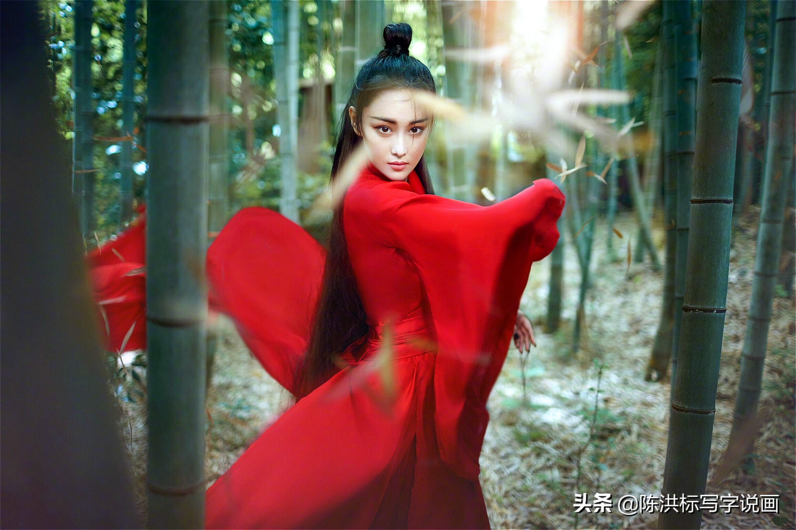 张馨予曝画国画全过程,张馨予最漂亮的一幅中国画