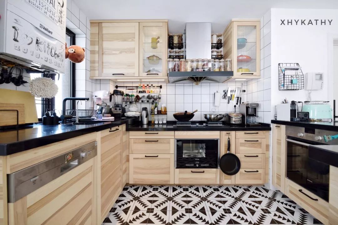 厨房橱柜门新中式款式和颜色,橱柜门颜色香芋色