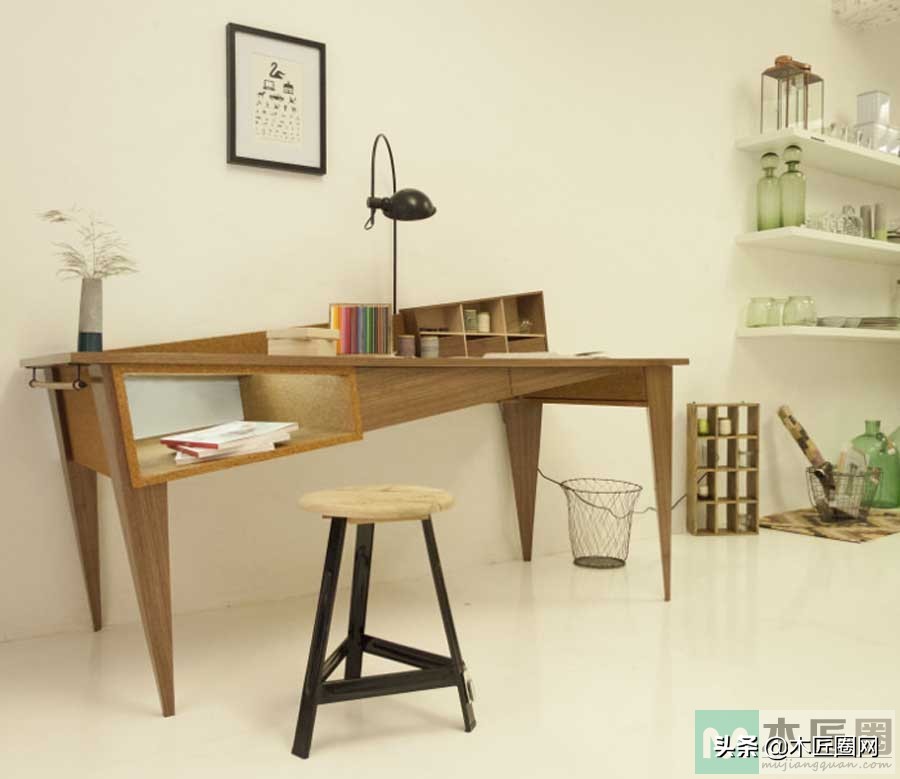 家具设计书桌设计,设计新颖的实木书桌