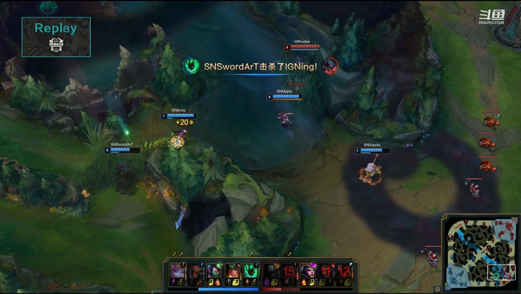 在阿水面前玩德莱文,阿水本命英雄德莱文