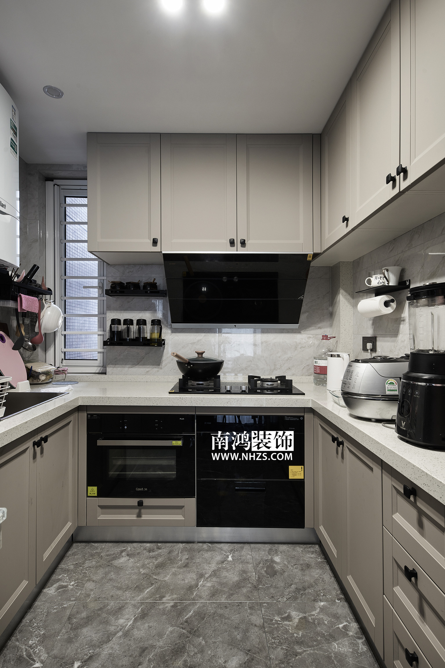 海威国际装修效果图,海威南北通透户型装修效果图三房