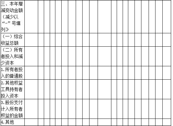 所有者权益变动表是反映什么,所有者权益变动表书面说明