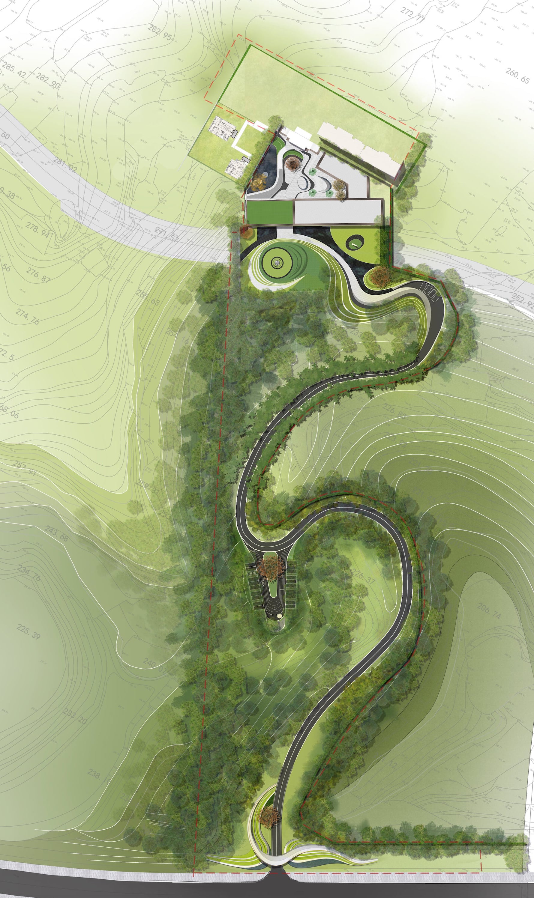 重庆龙湖滟澜山景观设计公司,重庆听江左岸景观设计