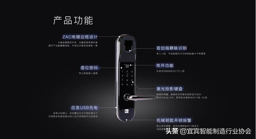中国首个指静脉智能锁,行业首款全自动指静脉智能锁